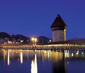 Lucerne at night